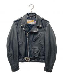 Schott（ショット）の古着「レザーライダースジャケット」｜ブラック