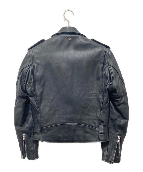 Schott（ショット）Schott (ショット) レザーライダースジャケット ブラック サイズ:Ｌの古着・服飾アイテム