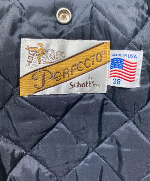 Schott（ショット）Schott (ショット) レザーライダースジャケット ブラック サイズ:Ｌの古着・服飾アイテム