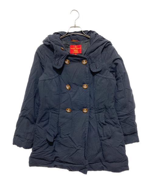 Vivienne Westwood RED LABEL（ヴィヴィアンウエストウッドレッドレーベル）Vivienne Westwood RED LABEL (ヴィヴィアンウエストウッドレッドレーベル) ショールカラーダウンジャケット ネイビー サイズ:Mの古着・服飾アイテム