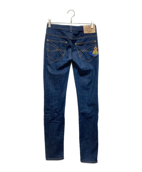 Vivienne Westwood ANGLOMANIA（ヴィヴィアンウエストウッドアングロマニア）VIVIENNE WESTWOOD ANGLOMANIA (ヴィヴィアンウエストウッドアングロマニア) LEE (リー) デニムパンツ ネイビー サイズ:Mの古着・服飾アイテム