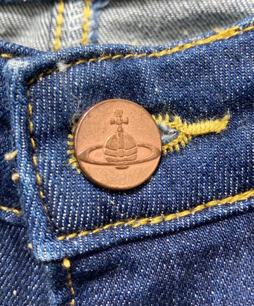 Vivienne Westwood ANGLOMANIA（ヴィヴィアンウエストウッドアングロマニア）VIVIENNE WESTWOOD ANGLOMANIA (ヴィヴィアンウエストウッドアングロマニア) LEE (リー) デニムパンツ ネイビー サイズ:Mの古着・服飾アイテム