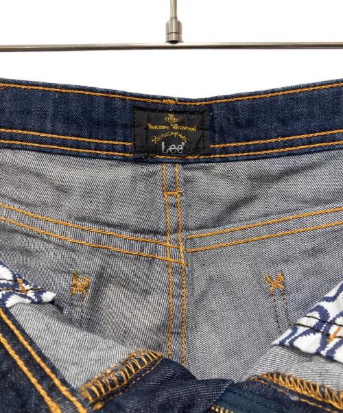 Vivienne Westwood ANGLOMANIA（ヴィヴィアンウエストウッドアングロマニア）Vivienne Westwood ANGLOMANIA (ヴィヴィアンウエストウッドアングロマニア) LEE (リー) デニムショートパンツ ネイビー サイズ:Mの古着・服飾アイテム