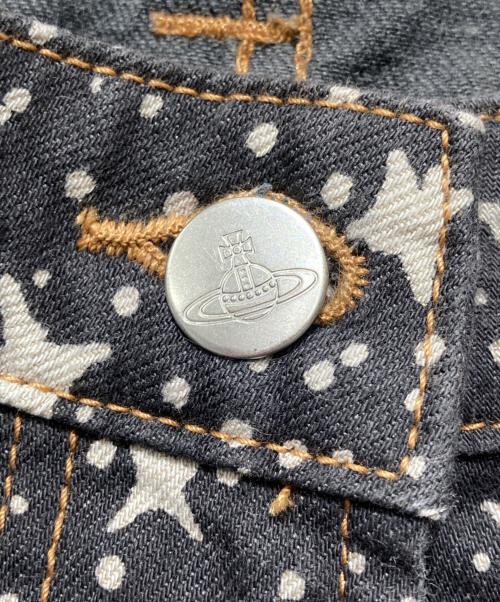 Vivienne Westwood RED LABEL（ヴィヴィアンウエストウッドレッドレーベル）Vivienne Westwood RED LABEL (ヴィヴィアンウエストウッドレッドレーベル) 総柄パンツ ブラック サイズ:Mの古着・服飾アイテム