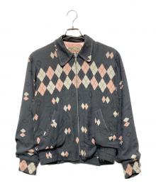 Dry Bones（ドライボーンズ）の古着「アーガイル柄ギャバジンジャケット」｜グレー