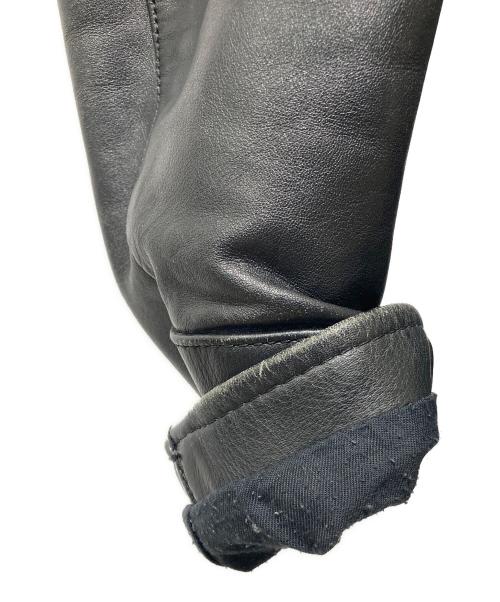 VANSON（バンソン）VANSON (バンソン) レザーカーコート ブラック サイズ:Ｓの古着・服飾アイテム