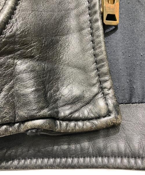 VANSON（バンソン）VANSON (バンソン) レザーカーコート ブラック サイズ:Ｓの古着・服飾アイテム