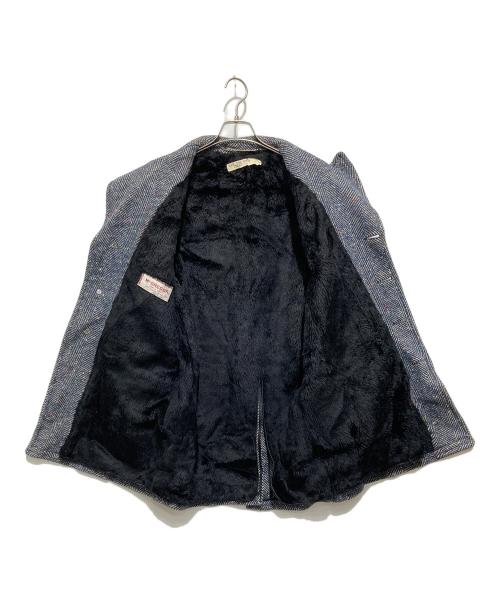 McGREGOR（マックレガー）McGREGOR (マックレガー) ヘリンボーンウールコート ブルー サイズ:Ｓの古着・服飾アイテム