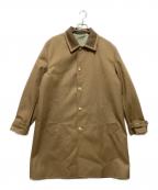 LACOSTEラコステ）の古着「襟切替ステンカラーコート」｜ブラウン