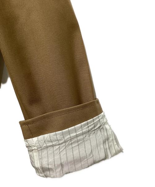 LACOSTE（ラコステ）LACOSTE (ラコステ) 襟切替ステンカラーコート ブラウン サイズ:Mの古着・服飾アイテム