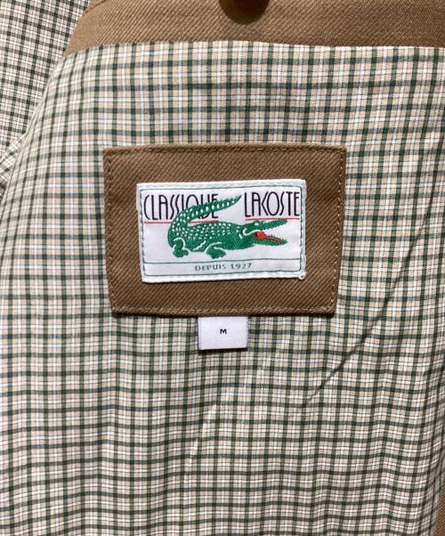 LACOSTE（ラコステ）LACOSTE (ラコステ) 襟切替ステンカラーコート ブラウン サイズ:Mの古着・服飾アイテム