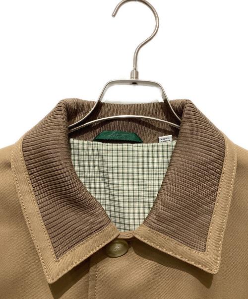 LACOSTE（ラコステ）LACOSTE (ラコステ) 襟切替ステンカラーコート ブラウン サイズ:Mの古着・服飾アイテム