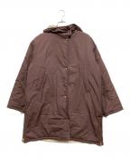 6(ROKU) BEAUTY&YOUTHロク ビューティーアンドユース）の古着「CHECK REVERSIBLE COAT」｜ベージュ×ボルドー