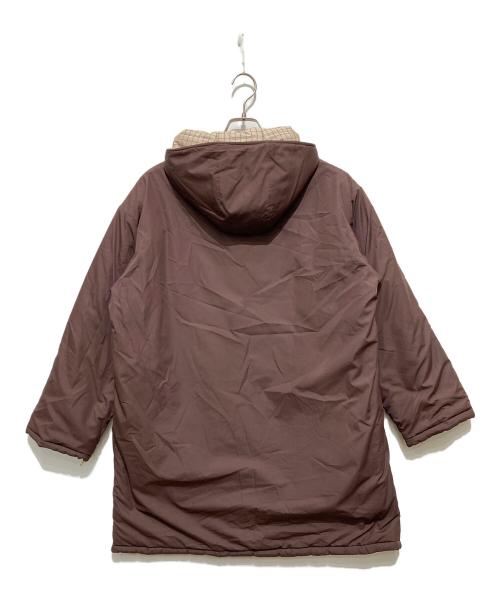 6(ROKU) BEAUTY&YOUTH（ロク ビューティーアンドユース）6(ROKU) BEAUTY&YOUTH (ロク ビューティーアンドユース) CHECK REVERSIBLE COAT ベージュ×ボルドー サイズ:Ｓの古着・服飾アイテム
