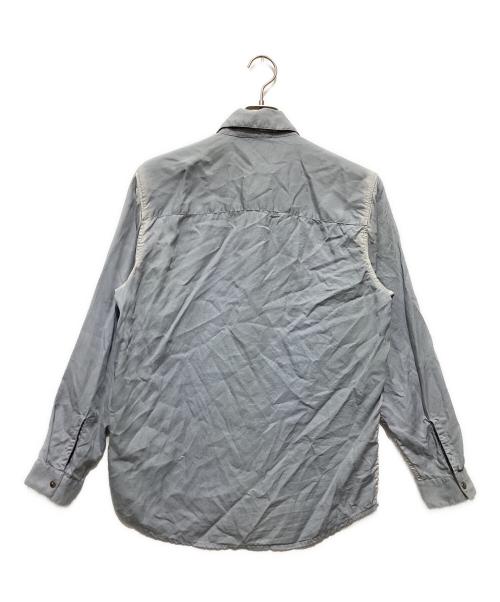 DIESEL（ディーゼル）DIESEL (ディーゼル) ウォッシュ加工スナップボタンシャツ ブルー サイズ:Ｌの古着・服飾アイテム