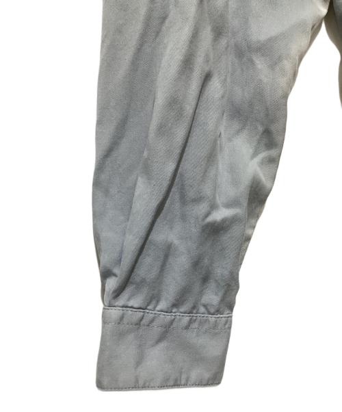 DIESEL（ディーゼル）DIESEL (ディーゼル) ウォッシュ加工スナップボタンシャツ ブルー サイズ:Ｌの古着・服飾アイテム