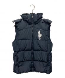 POLO RALPH LAUREN（ポロ・ラルフローレン）の古着「ダウンベスト」｜ブラック