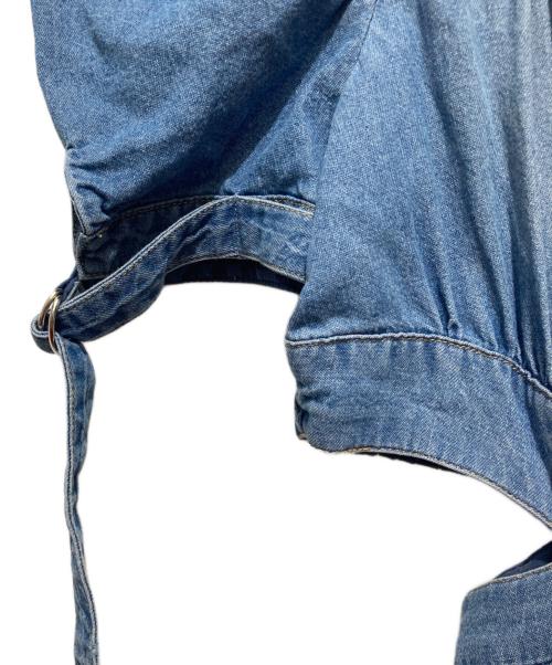 Snidel（スナイデル）Snidel (スナイデル) スイッチングデコルテオープンワンピース インディゴ サイズ:S 未使用品の古着・服飾アイテム