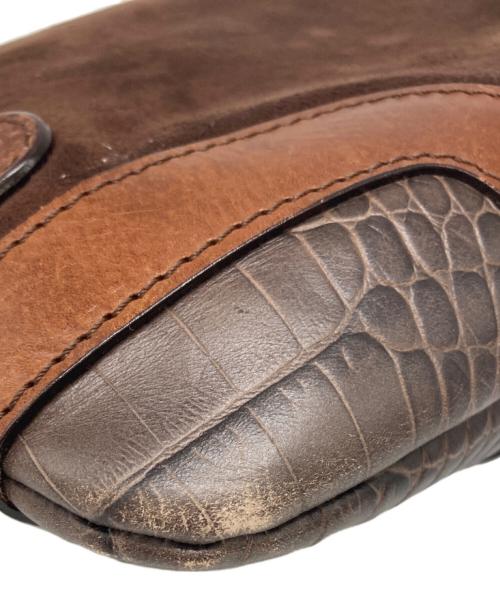 VALENTINO GARAVANI（ヴァレンティノ・ガラヴァーニ）VALENTINO GARAVANI (ヴァレンティノ・ガラヴァーニ) プラチェーンワンショルダーバッグ ブラウンの古着・服飾アイテム