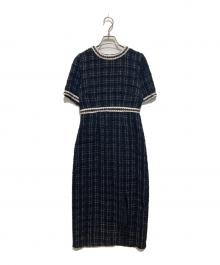 LeJa（レジャ）の古着「ツイードワンピース」｜ブラック