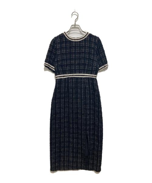 LeJa（レジャ）leja (レジャ) ツイードワンピース ブラック サイズ:Sの古着・服飾アイテム
