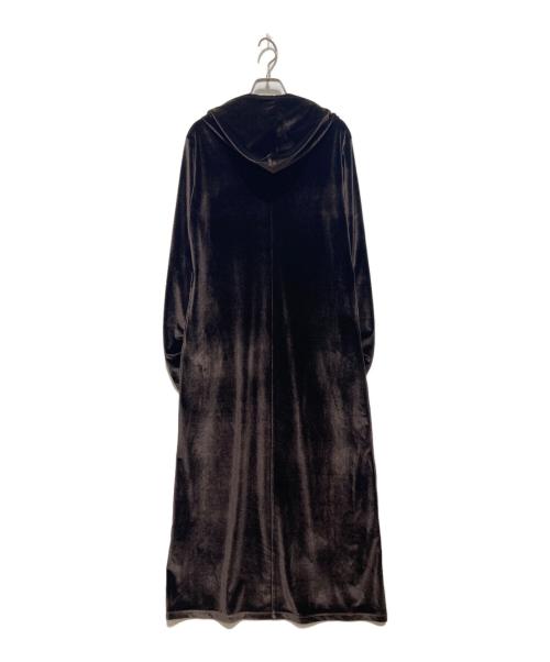 MIESROHE（ミースロエ）MIESROHE (ミースロエ) ベロアリラクシングフーディワンピース ブラウン サイズ:Sの古着・服飾アイテム