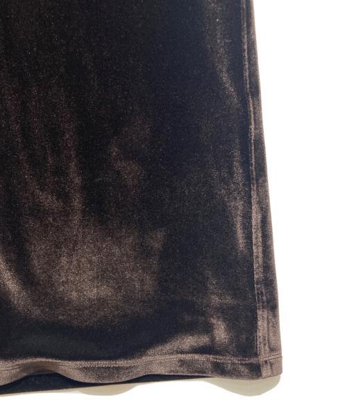 MIESROHE（ミースロエ）MIESROHE (ミースロエ) ベロアリラクシングフーディワンピース ブラウン サイズ:Sの古着・服飾アイテム