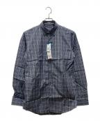 BURBERRY BLACK LABELバーバリーブラックレーベル）の古着「長袖チェックシャツ」｜グレー