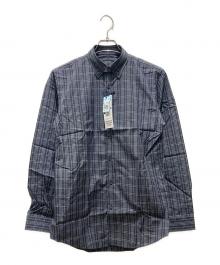 BURBERRY BLACK LABEL（バーバリーブラックレーベル）の古着「長袖チェックシャツ」｜グレー
