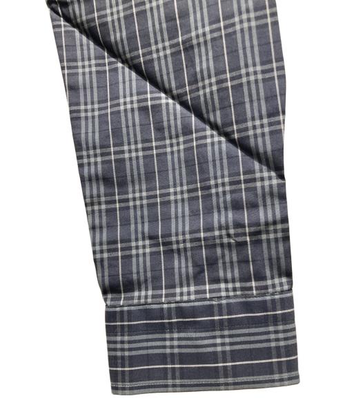 BURBERRY BLACK LABEL（バーバリーブラックレーベル）BURBERRY BLACK LABEL (バーバリーブラックレーベル) 長袖チェックシャツ グレー サイズ:M 未使用品の古着・服飾アイテム
