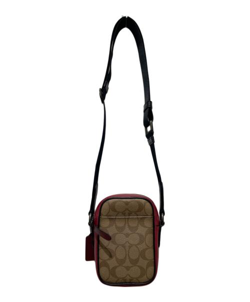 COACH（コーチ）COACH (コーチ) クロスボディ カラーブロック シグネチャー バッグ ブラウンの古着・服飾アイテム