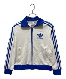 adidas（アディダス）の古着「ベッケンバウアー トラックトップ」｜ホワイト×ブルー