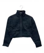 adidasアディダス）の古着「ファイヤーバード ツイル クロップ トラックトップ」｜ブラック