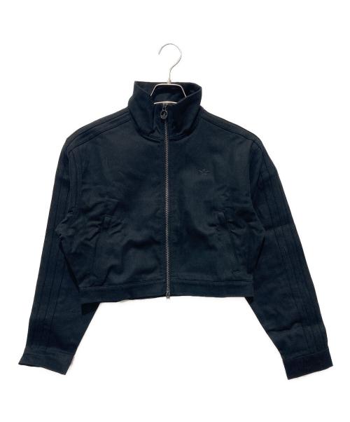 adidas（アディダス）adidas (アディダス) ファイヤーバード ツイル クロップ トラックトップ ブラック サイズ:Ｌの古着・服飾アイテム