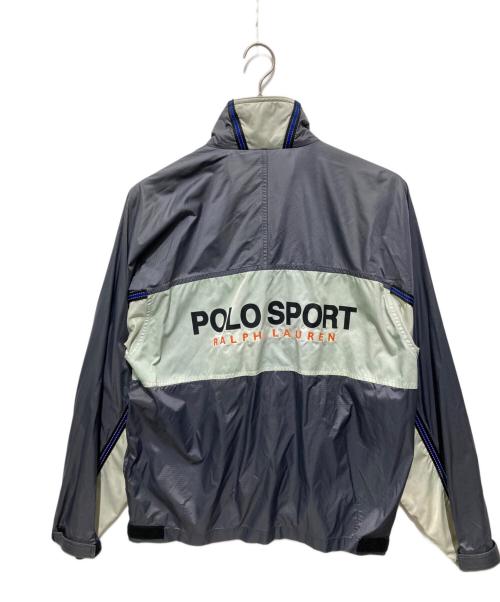POLO SPORT（ポロスポーツ）POLO SPORT (ポロスポーツ) ロゴ刺繍リップストップジャケット グレー サイズ:Lの古着・服飾アイテム