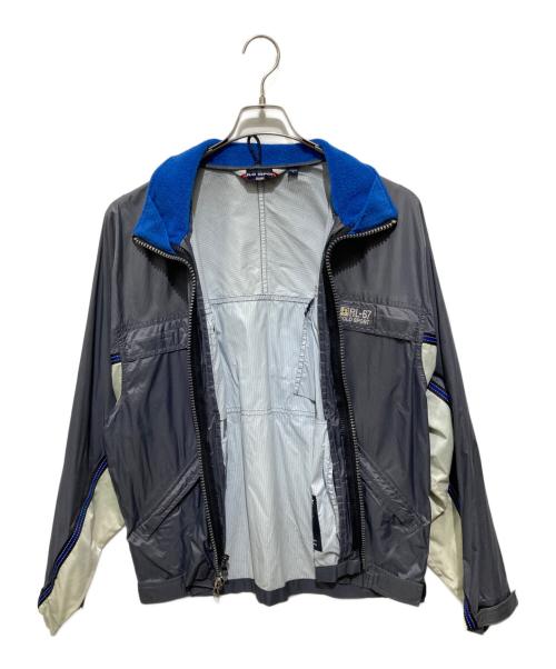 POLO SPORT（ポロスポーツ）POLO SPORT (ポロスポーツ) ロゴ刺繍リップストップジャケット グレー サイズ:Lの古着・服飾アイテム