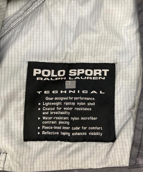 POLO SPORT（ポロスポーツ）POLO SPORT (ポロスポーツ) ロゴ刺繍リップストップジャケット グレー サイズ:Lの古着・服飾アイテム