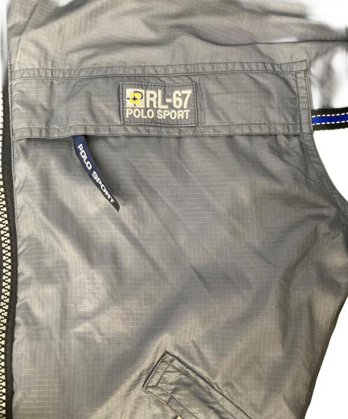 POLO SPORT（ポロスポーツ）POLO SPORT (ポロスポーツ) ロゴ刺繍リップストップジャケット グレー サイズ:Lの古着・服飾アイテム