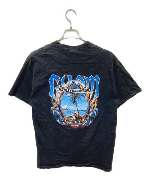 HARLEY-DAVIDSON（ハーレーダビッドソン）HARLEY-DAVIDSON (ハーレーダビッドソン) 00sバックプリントTシャツ ブラック サイズ:Lの古着・服飾アイテム