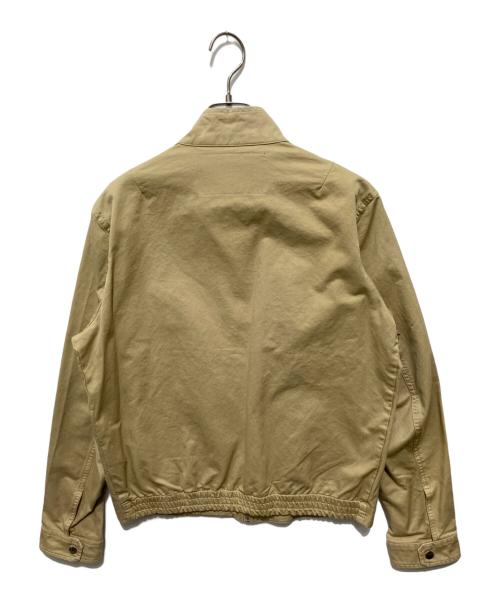 DIESEL（ディーゼル）DIESEL (ディーゼル) ロゴパッチバイカージャケット ベージュ サイズ:Mの古着・服飾アイテム