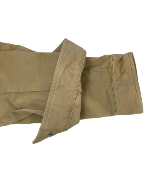 DIESEL（ディーゼル）DIESEL (ディーゼル) ロゴパッチバイカージャケット ベージュ サイズ:Mの古着・服飾アイテム