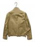 DIESEL (ディーゼル) ロゴパッチバイカージャケット ベージュ サイズ:M：6000円
