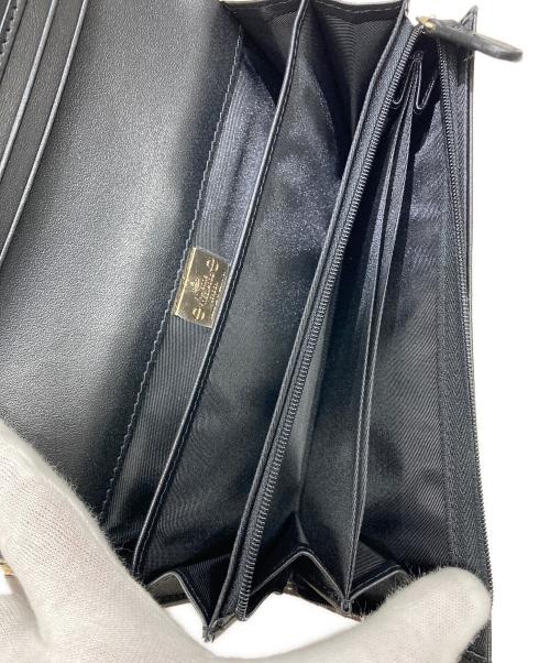 Vivienne Westwood（ヴィヴィアンウエストウッド）Vivienne Westwood (ヴィヴィアンウエストウッド) オーブプレートチェックロングウォレット レッド×ベージュ サイズ:OneSizeの古着・服飾アイテム