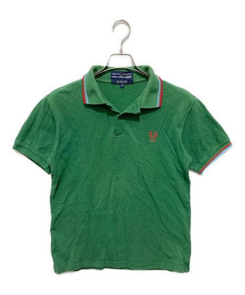 FRED PERRY（フレッドペリー）FRED PERRY (フレッドペリー) COMME des GARCONS SHIRT (コムデギャルソンシャツ) ポロシャツ グリーン サイズ:Sの古着・服飾アイテム