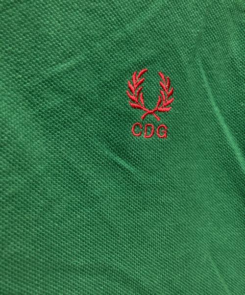 FRED PERRY（フレッドペリー）FRED PERRY (フレッドペリー) COMME des GARCONS SHIRT (コムデギャルソンシャツ) ポロシャツ グリーン サイズ:Sの古着・服飾アイテム