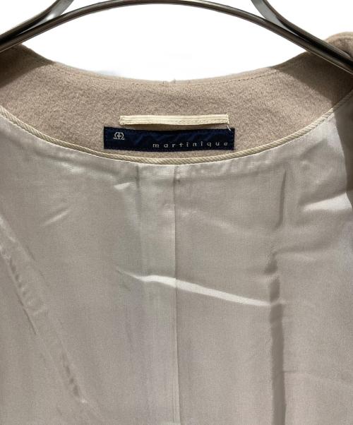 martinique（マルティニーク）martinique (マルティニーク) カシミヤ混ジャケット ベージュ サイズ:Ｓの古着・服飾アイテム