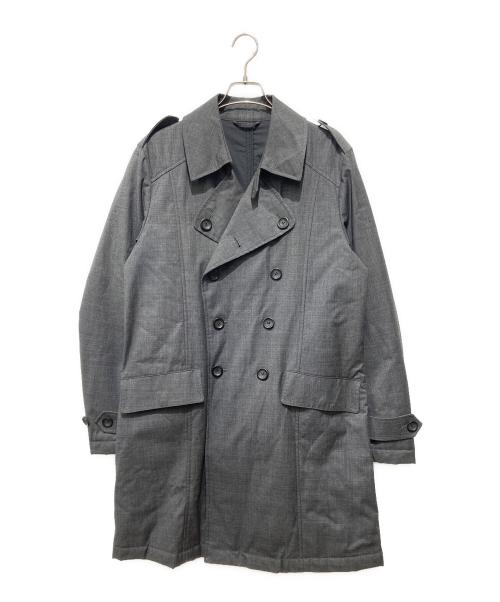 ARMANI COLLEZIONI（アルマーニ コレツィオーニ）ARMANI COLLEZIONI (アルマーニ コレツィオーニ) トレンチコート グレー サイズ:Ｌの古着・服飾アイテム
