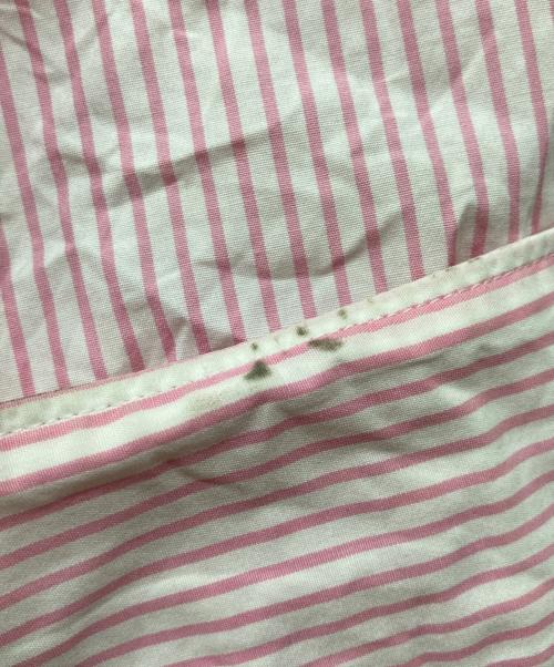 COMME des GARCONS HOMME（コムデギャルソン オム）COMME des GARCONS HOMME (コムデギャルソン オム) アーガイル刺繍ストライプシャツ ピンク サイズ:Mの古着・服飾アイテム