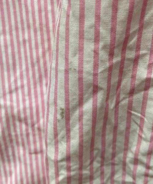 COMME des GARCONS HOMME（コムデギャルソン オム）COMME des GARCONS HOMME (コムデギャルソン オム) アーガイル刺繍ストライプシャツ ピンク サイズ:Mの古着・服飾アイテム