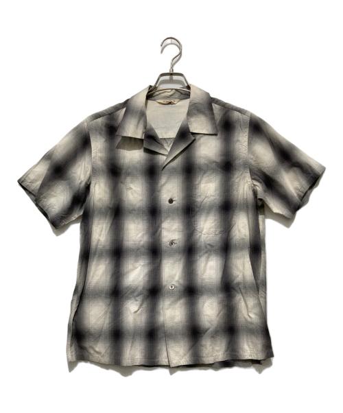 TOWN CRAFT（タウンクラフト）TOWN CRAFT (タウンクラフト) オンブレ半袖シャツ グレー サイズ:Mの古着・服飾アイテム